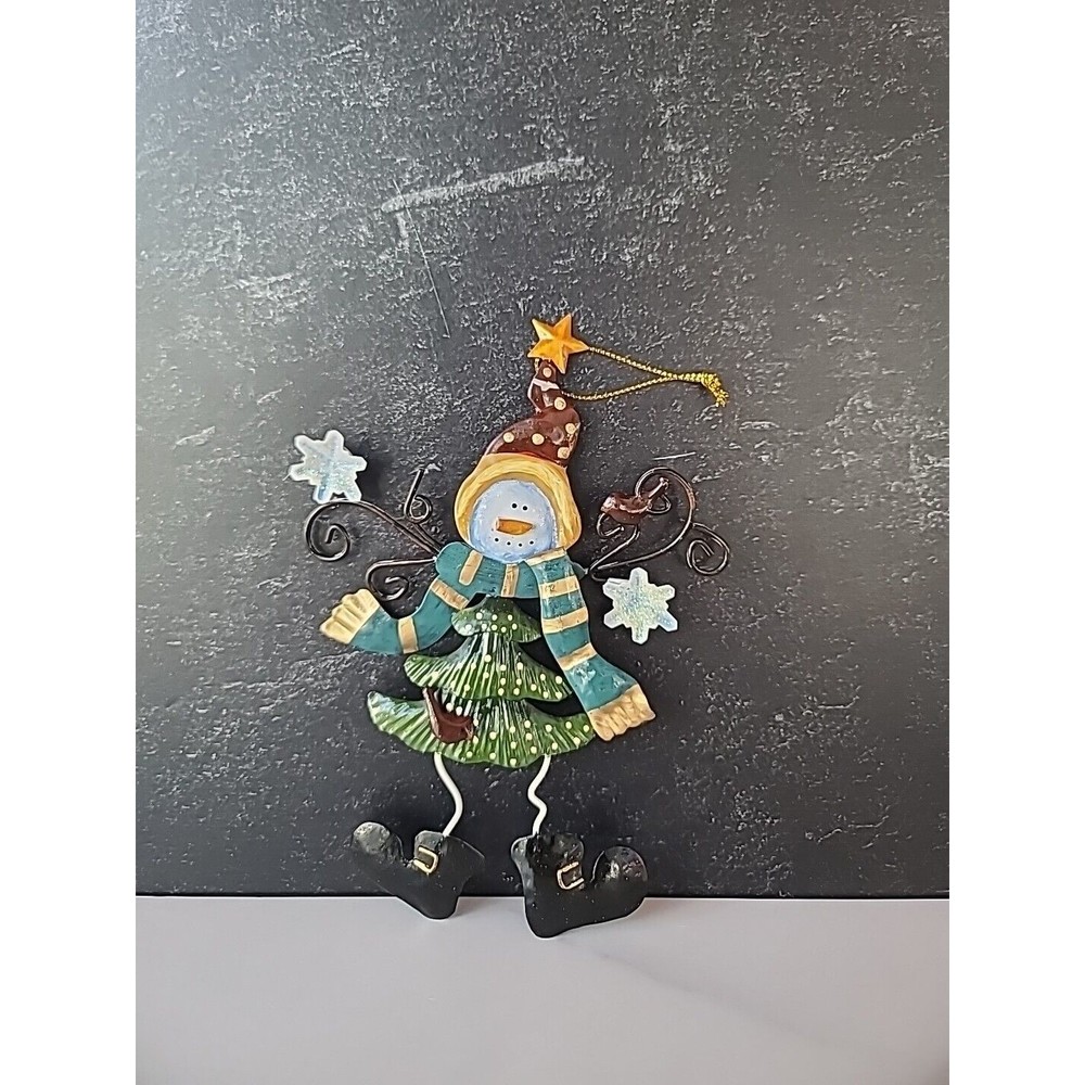 Metal Snowman Christmas Ornament
